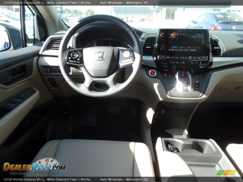 2018 Honda Odyssey EX-L White Diamond Pearl / Mocha Photo #15