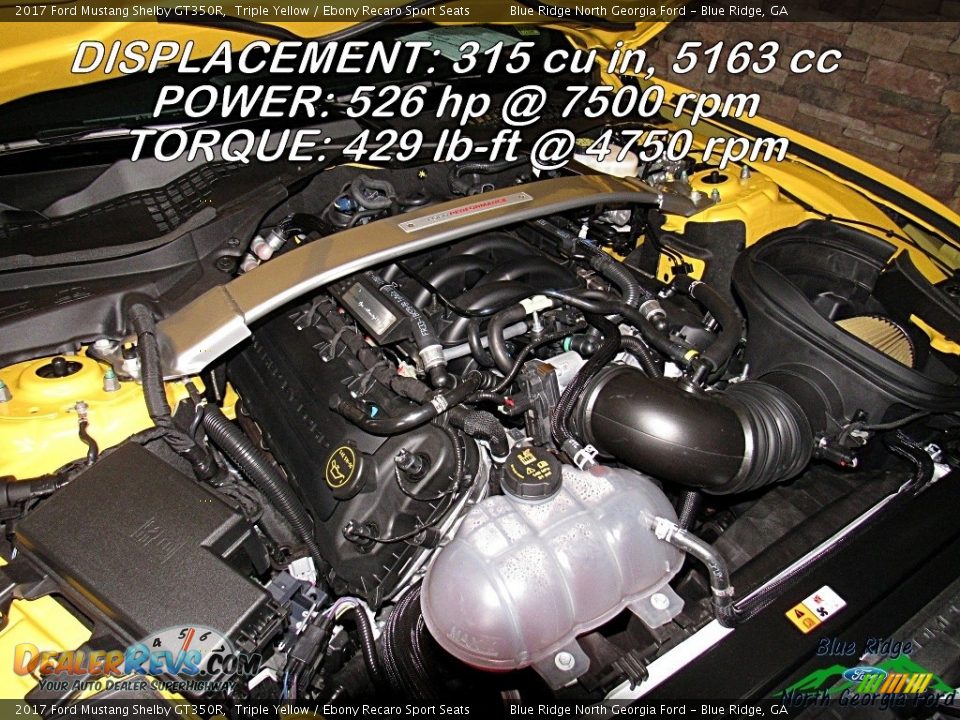 2017 Ford Mustang Shelby GT350R Triple Yellow / Ebony Recaro Sport Seats Photo #10