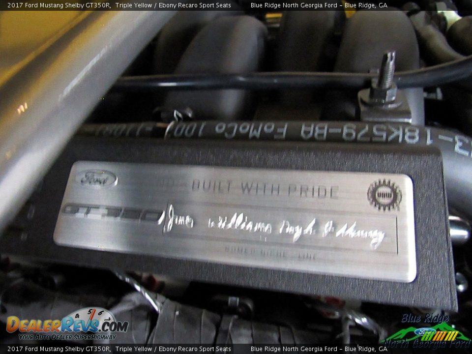 2017 Ford Mustang Shelby GT350R Triple Yellow / Ebony Recaro Sport Seats Photo #25