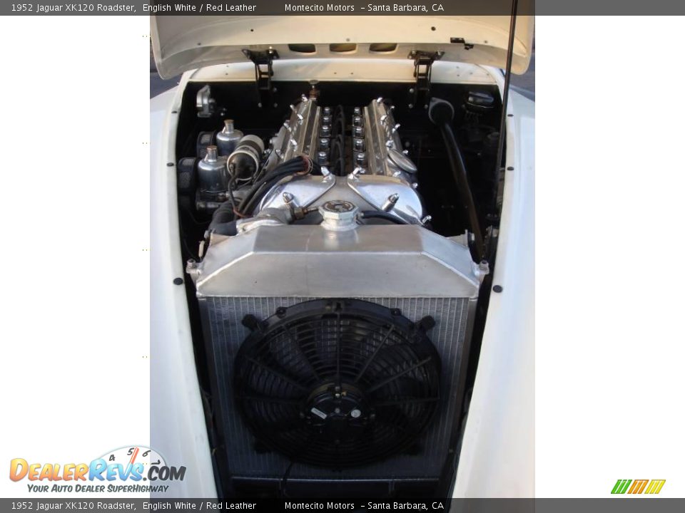 1952 Jaguar XK120 Roadster English White / Red Leather Photo #30