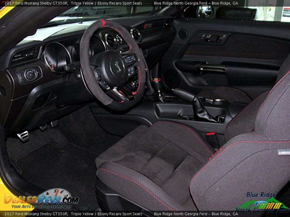 2017 Ford Mustang Shelby GT350R Triple Yellow / Ebony Recaro Sport Seats Photo #28