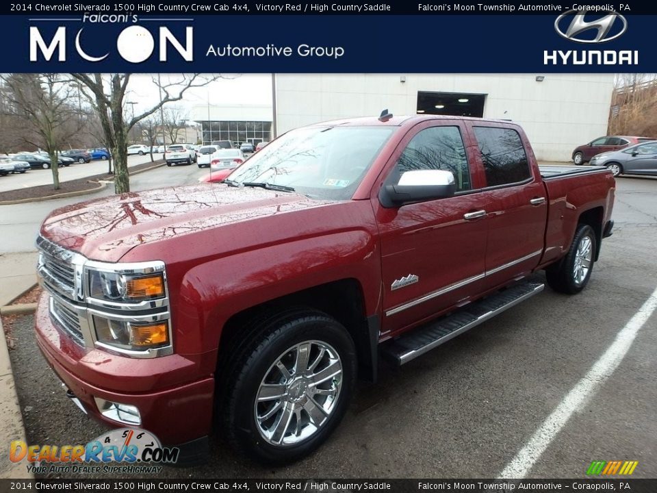 2014 Chevrolet Silverado 1500 High Country Crew Cab 4x4 Victory Red / High Country Saddle Photo #1