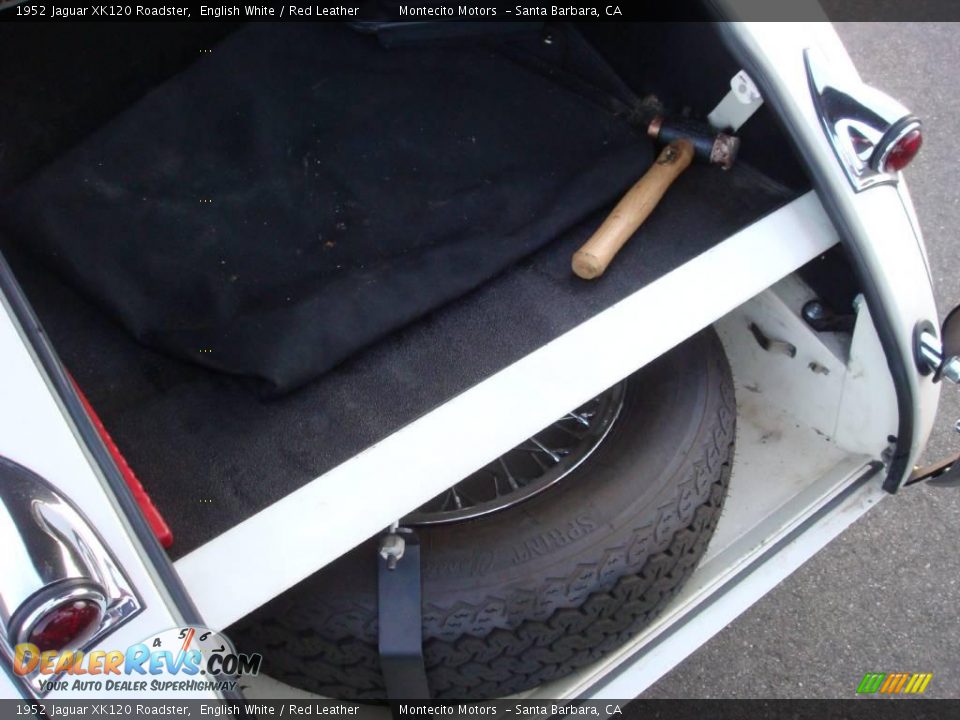 1952 Jaguar XK120 Roadster English White / Red Leather Photo #34