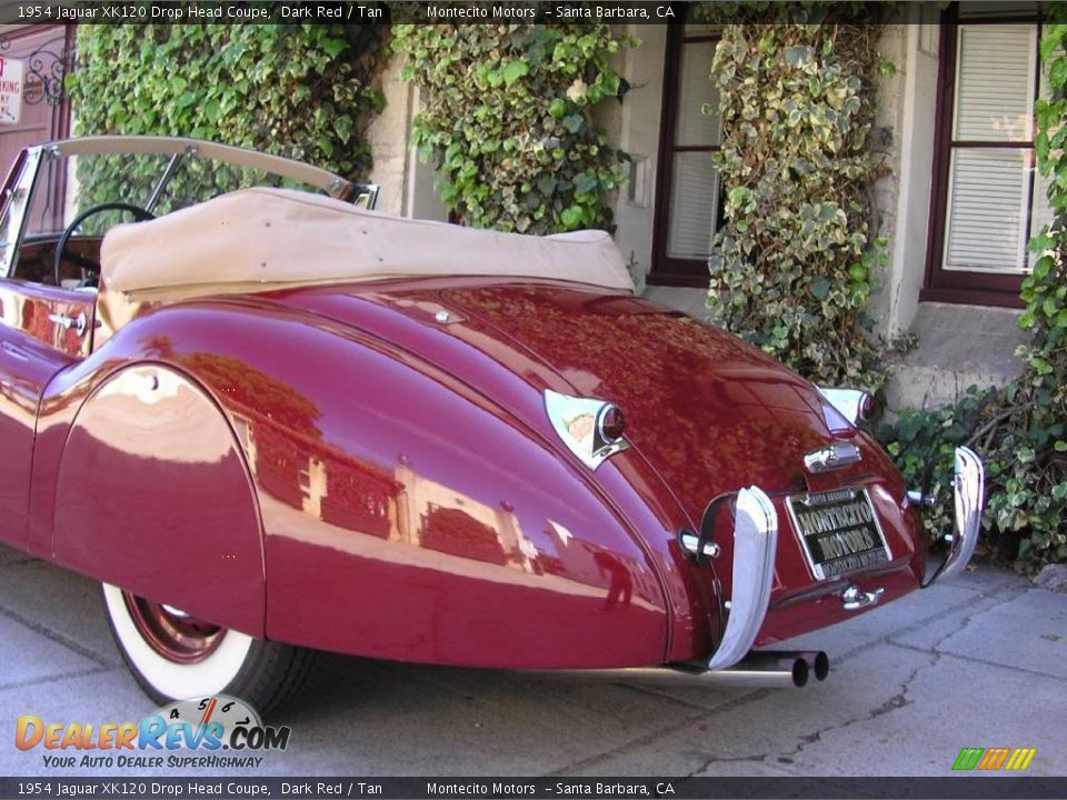 1954 Jaguar XK120 Drop Head Coupe Dark Red / Tan Photo #5