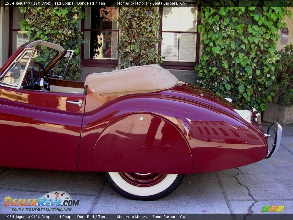 1954 Jaguar XK120 Drop Head Coupe Dark Red / Tan Photo #7