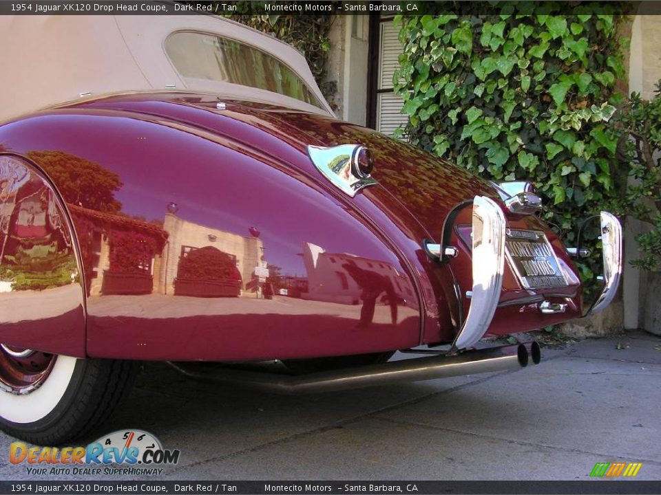 1954 Jaguar XK120 Drop Head Coupe Dark Red / Tan Photo #9