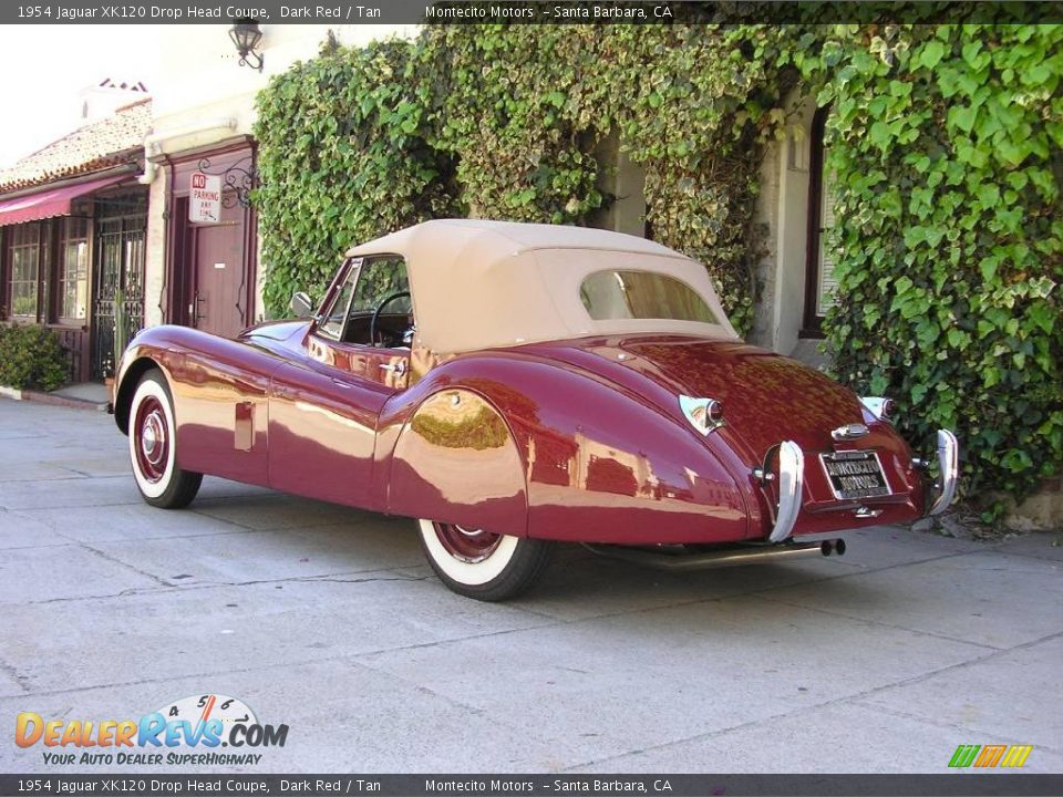 1954 Jaguar XK120 Drop Head Coupe Dark Red / Tan Photo #11