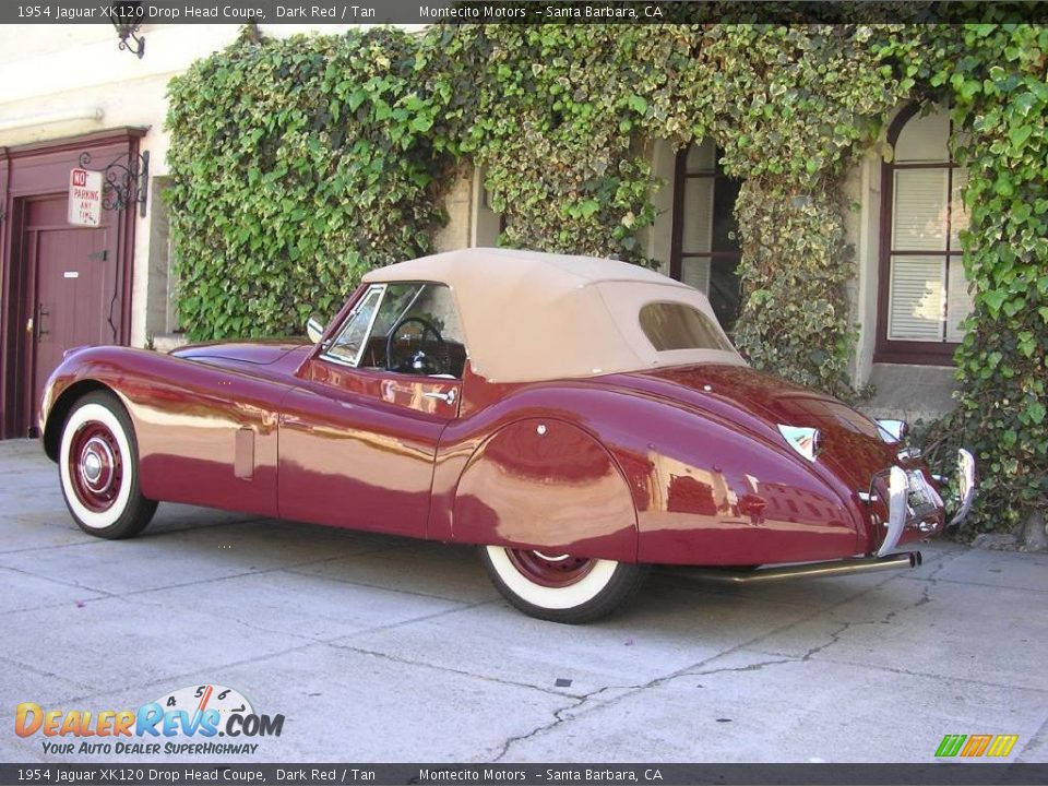 1954 Jaguar XK120 Drop Head Coupe Dark Red / Tan Photo #12
