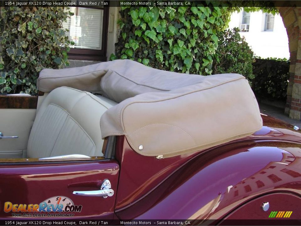 1954 Jaguar XK120 Drop Head Coupe Dark Red / Tan Photo #13