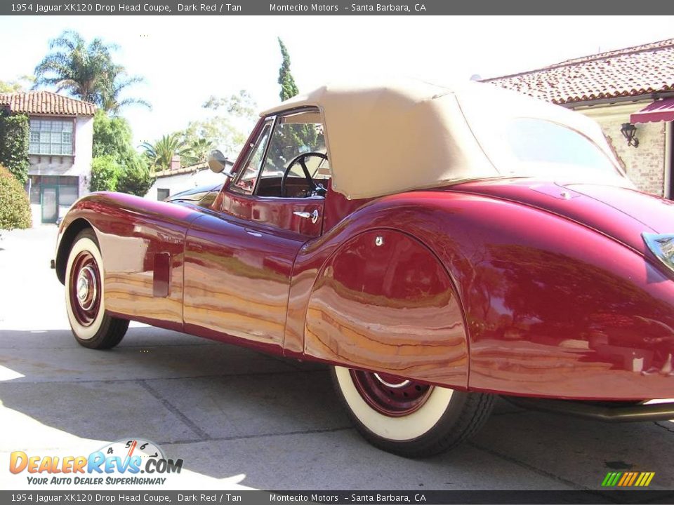 1954 Jaguar XK120 Drop Head Coupe Dark Red / Tan Photo #15