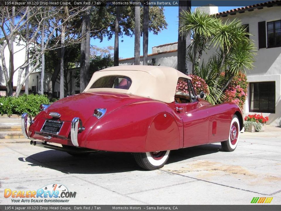 1954 Jaguar XK120 Drop Head Coupe Dark Red / Tan Photo #16