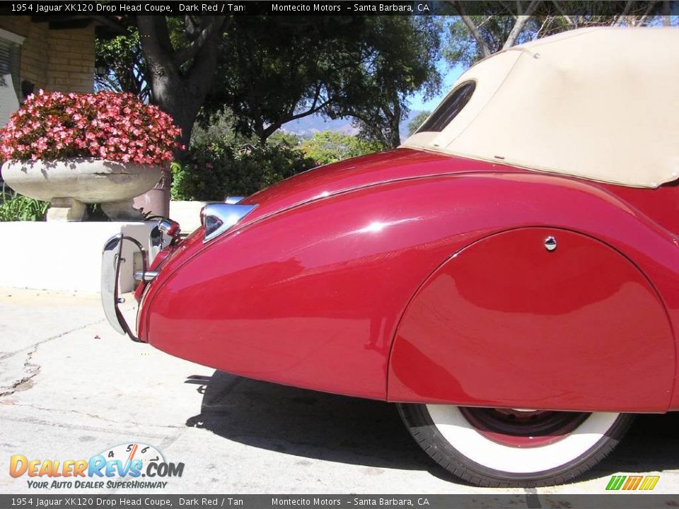 1954 Jaguar XK120 Drop Head Coupe Dark Red / Tan Photo #17