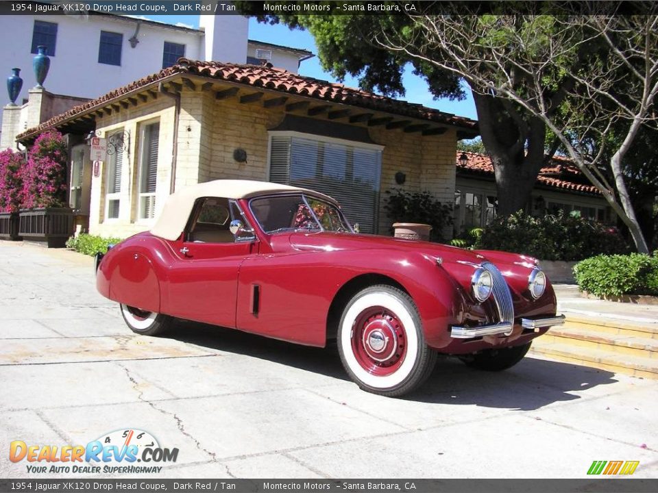 1954 Jaguar XK120 Drop Head Coupe Dark Red / Tan Photo #18
