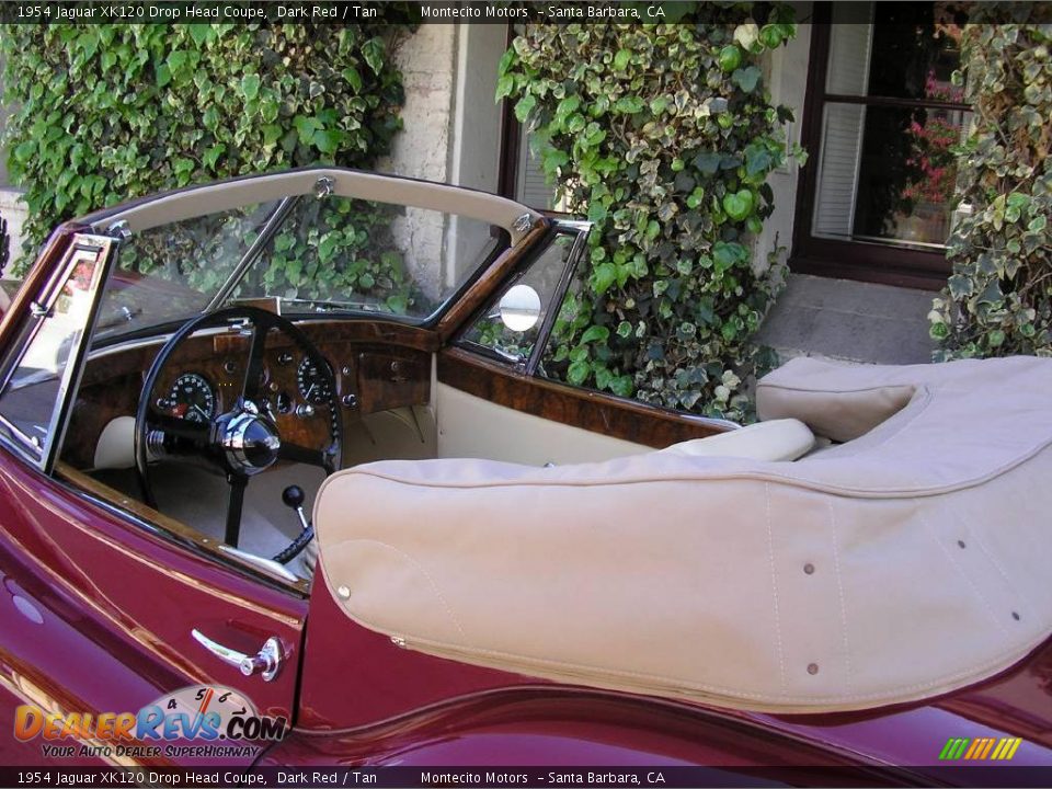 1954 Jaguar XK120 Drop Head Coupe Dark Red / Tan Photo #20