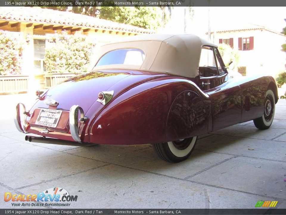 1954 Jaguar XK120 Drop Head Coupe Dark Red / Tan Photo #21
