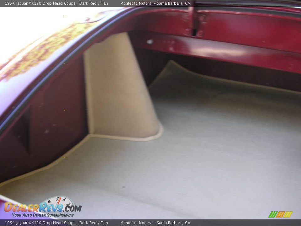 1954 Jaguar XK120 Drop Head Coupe Dark Red / Tan Photo #24