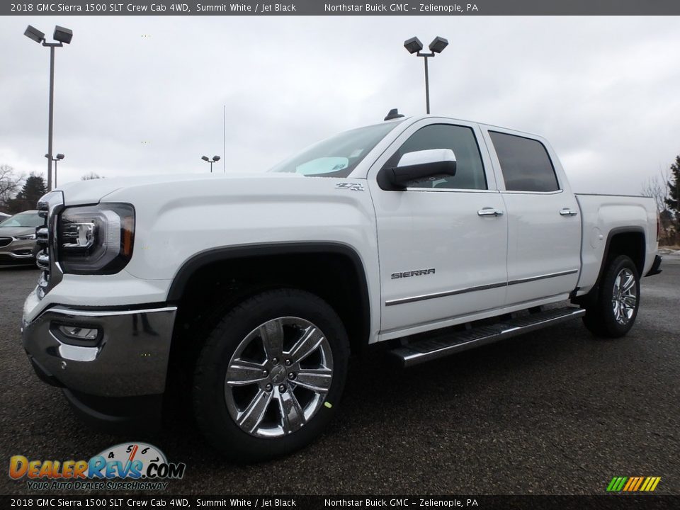 2018 GMC Sierra 1500 SLT Crew Cab 4WD Summit White / Jet Black Photo #1