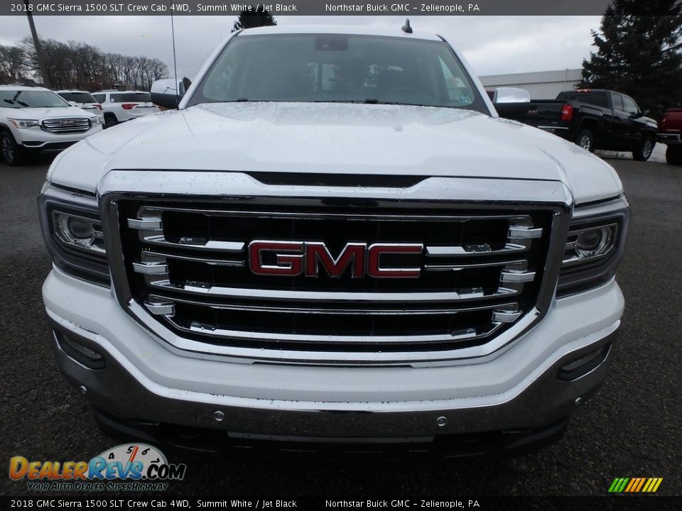2018 GMC Sierra 1500 SLT Crew Cab 4WD Summit White / Jet Black Photo #2