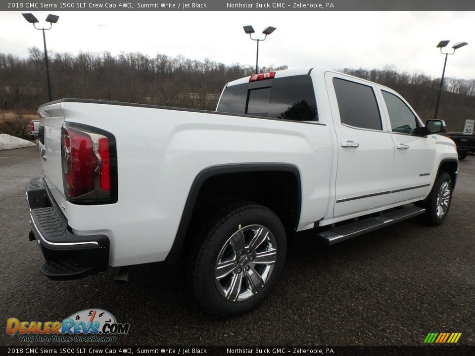 2018 GMC Sierra 1500 SLT Crew Cab 4WD Summit White / Jet Black Photo #5