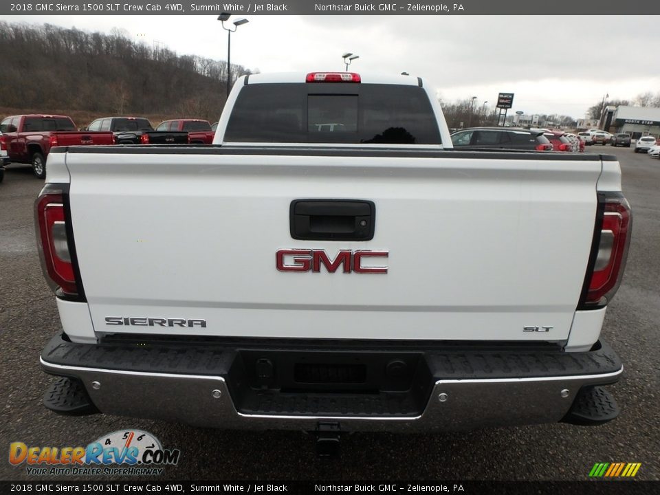 2018 GMC Sierra 1500 SLT Crew Cab 4WD Summit White / Jet Black Photo #6