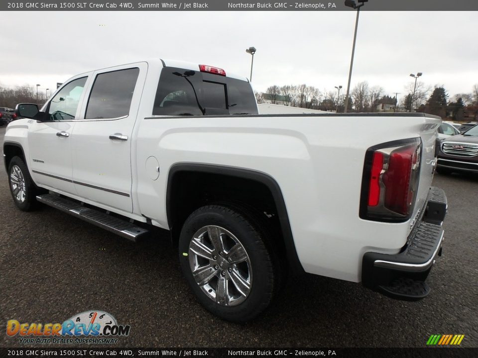 2018 GMC Sierra 1500 SLT Crew Cab 4WD Summit White / Jet Black Photo #7