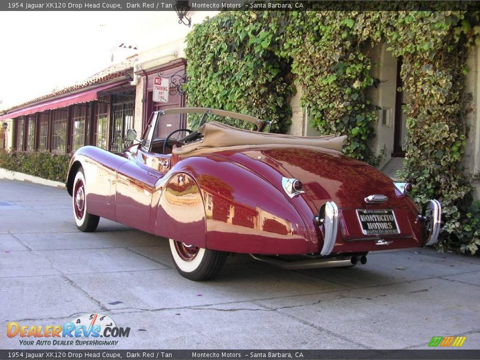 1954 Jaguar XK120 Drop Head Coupe Dark Red / Tan Photo #29
