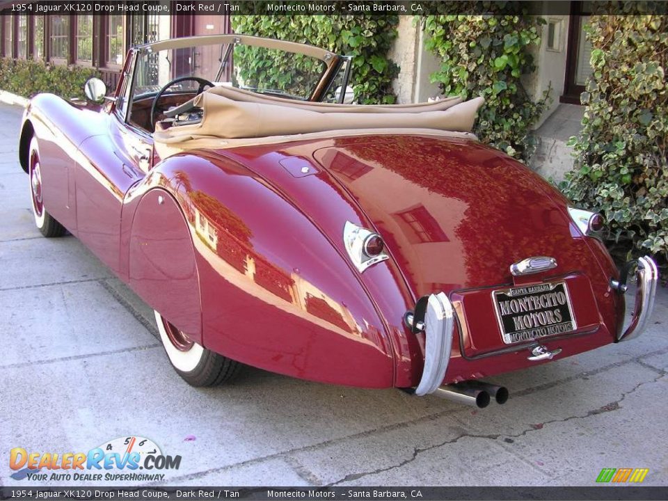 1954 Jaguar XK120 Drop Head Coupe Dark Red / Tan Photo #30