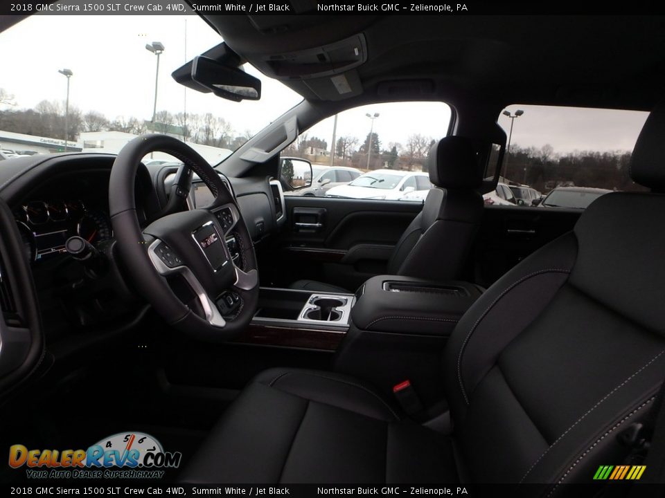 2018 GMC Sierra 1500 SLT Crew Cab 4WD Summit White / Jet Black Photo #10
