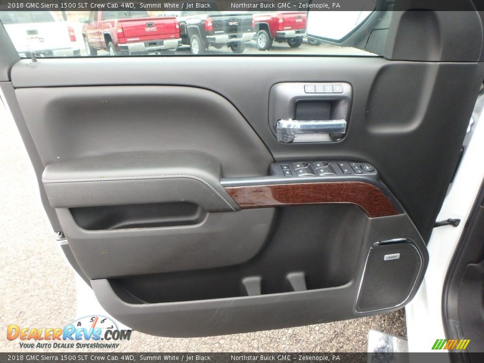 2018 GMC Sierra 1500 SLT Crew Cab 4WD Summit White / Jet Black Photo #13