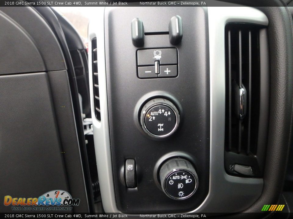 2018 GMC Sierra 1500 SLT Crew Cab 4WD Summit White / Jet Black Photo #14