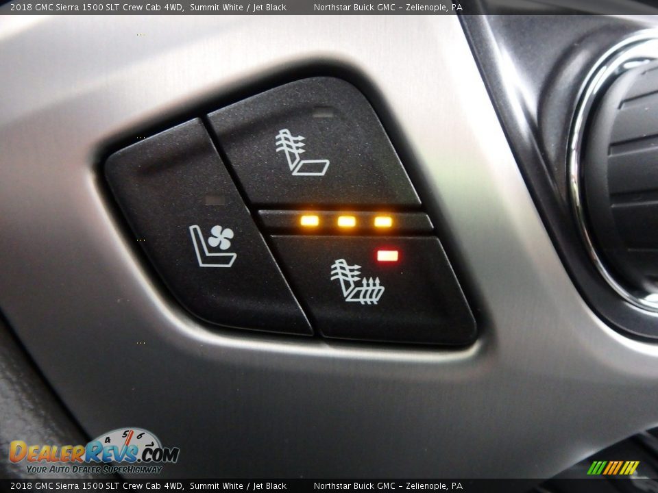 2018 GMC Sierra 1500 SLT Crew Cab 4WD Summit White / Jet Black Photo #17