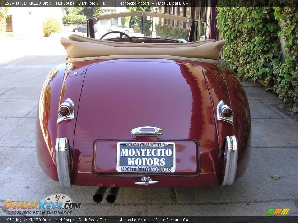 1954 Jaguar XK120 Drop Head Coupe Dark Red / Tan Photo #33
