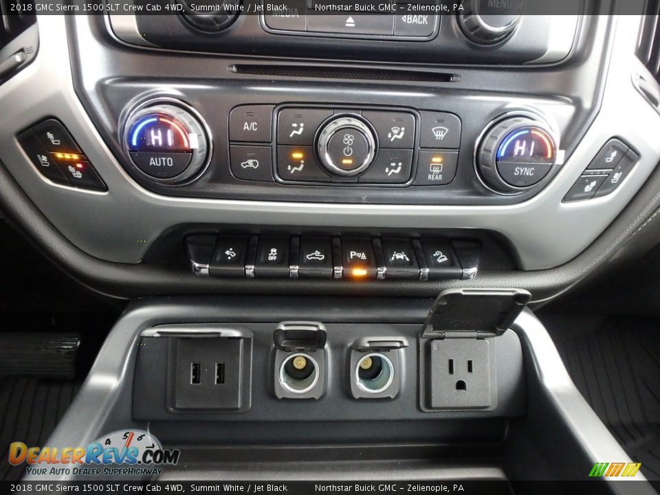 2018 GMC Sierra 1500 SLT Crew Cab 4WD Summit White / Jet Black Photo #18