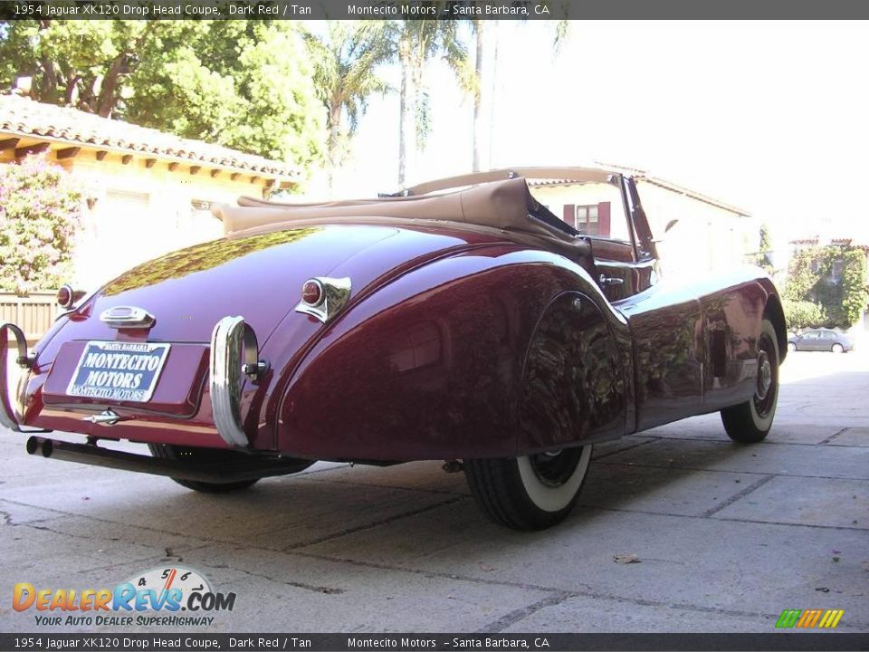 1954 Jaguar XK120 Drop Head Coupe Dark Red / Tan Photo #34