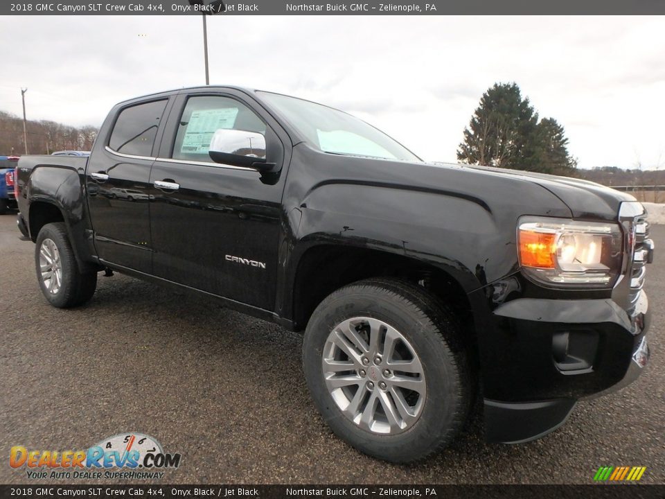 2018 GMC Canyon SLT Crew Cab 4x4 Onyx Black / Jet Black Photo #3