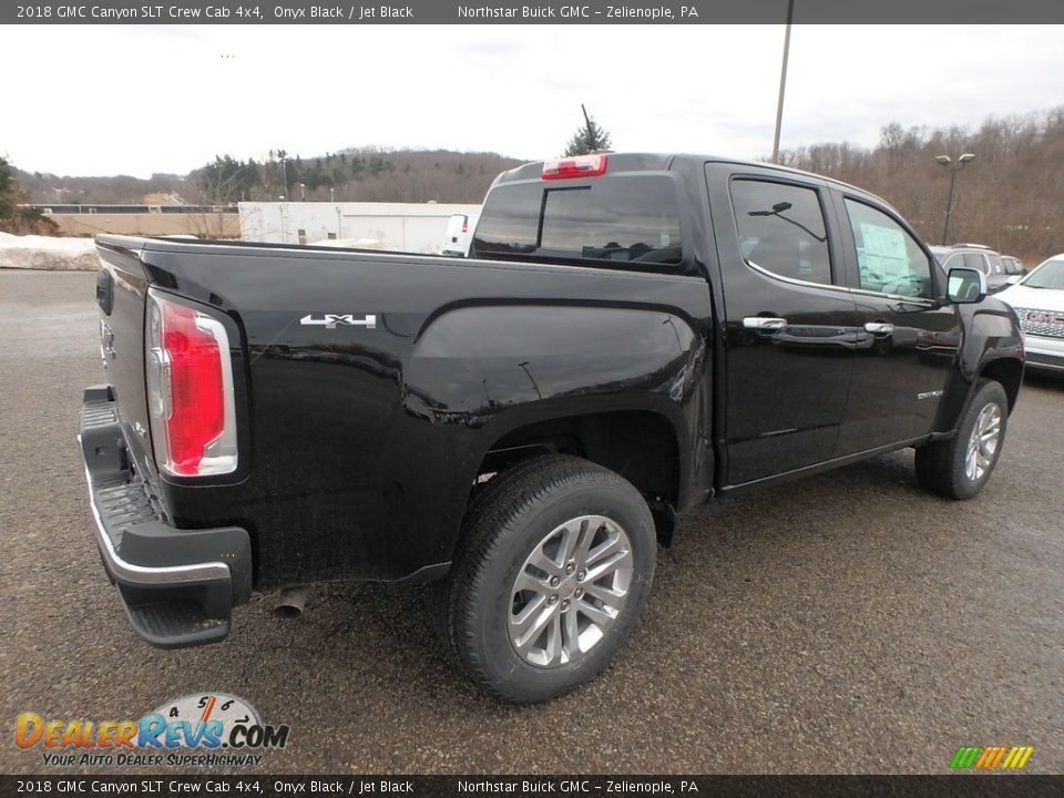 2018 GMC Canyon SLT Crew Cab 4x4 Onyx Black / Jet Black Photo #5