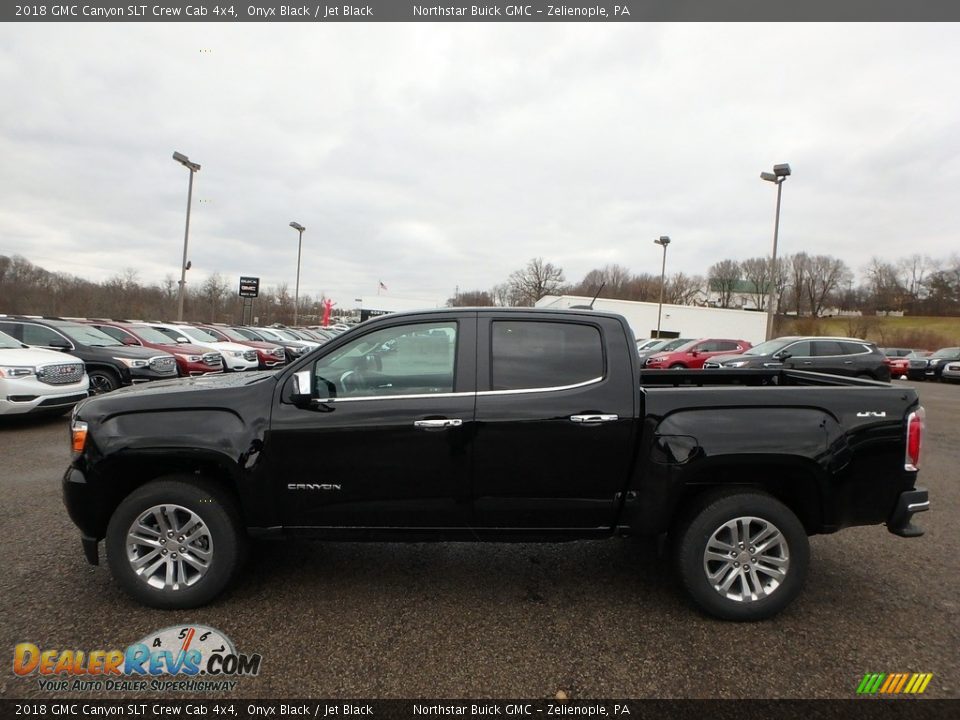 2018 GMC Canyon SLT Crew Cab 4x4 Onyx Black / Jet Black Photo #8