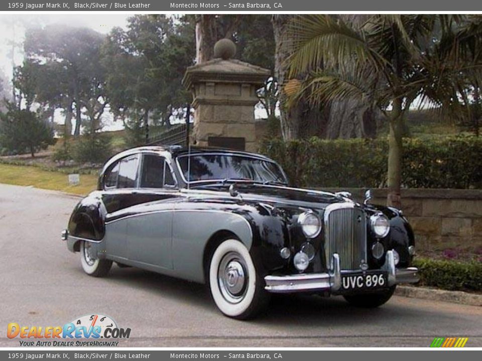 1959 Jaguar Mark IX Black/Silver / Blue Leather Photo #1