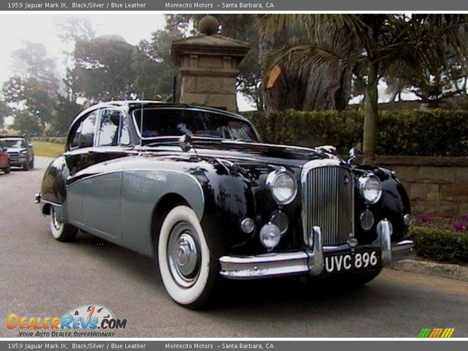 1959 Jaguar Mark IX Black/Silver / Blue Leather Photo #3