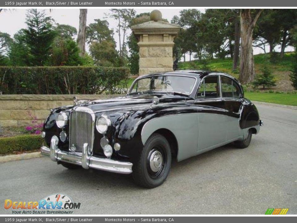 1959 Jaguar Mark IX Black/Silver / Blue Leather Photo #4