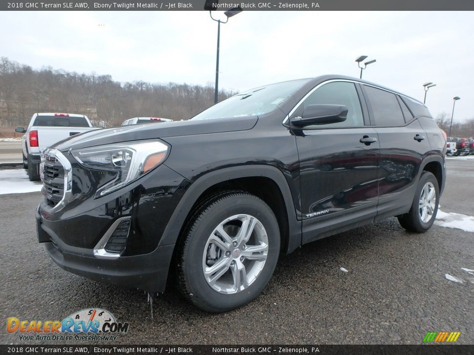 2018 GMC Terrain SLE AWD Ebony Twilight Metallic / ­Jet Black Photo #1