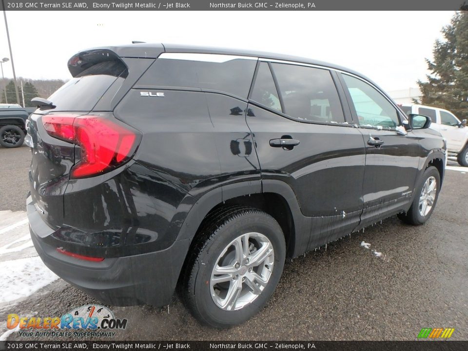 2018 GMC Terrain SLE AWD Ebony Twilight Metallic / ­Jet Black Photo #5