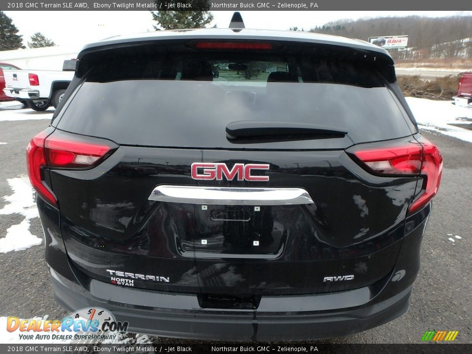 2018 GMC Terrain SLE AWD Ebony Twilight Metallic / ­Jet Black Photo #6