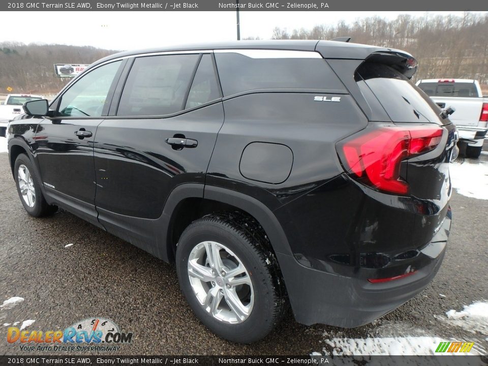 2018 GMC Terrain SLE AWD Ebony Twilight Metallic / ­Jet Black Photo #8