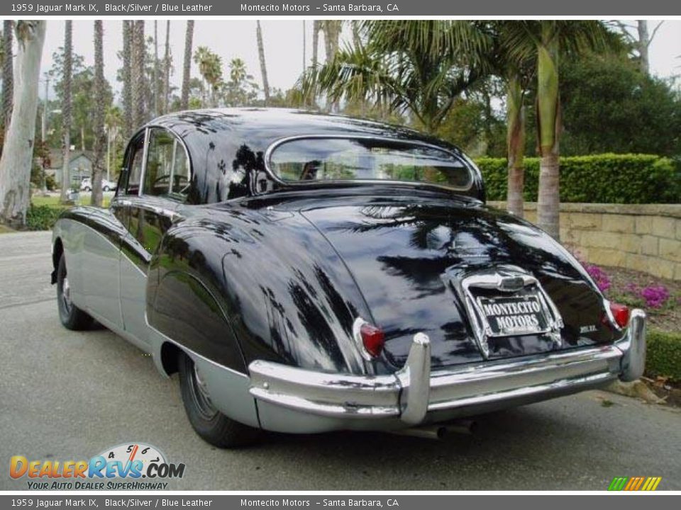 1959 Jaguar Mark IX Black/Silver / Blue Leather Photo #10