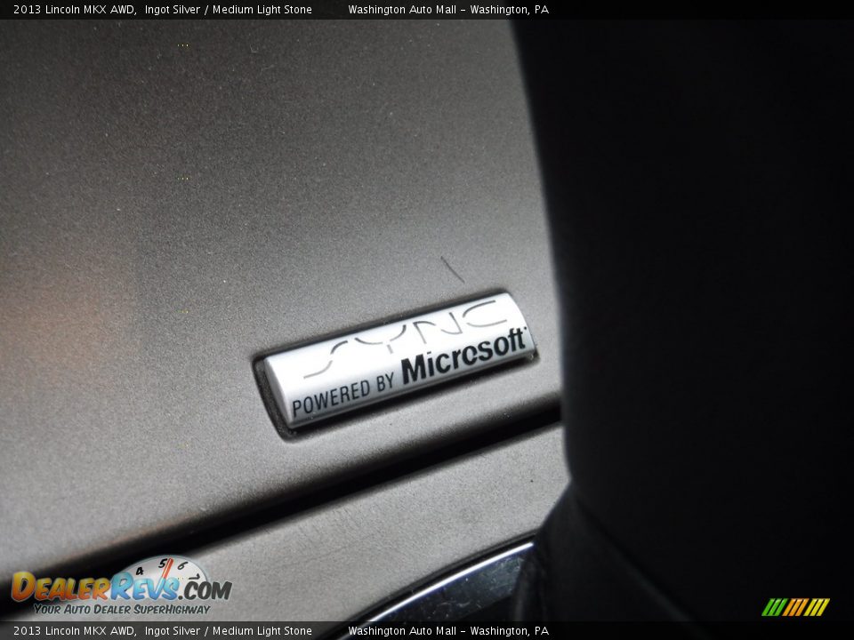 2013 Lincoln MKX AWD Ingot Silver / Medium Light Stone Photo #23