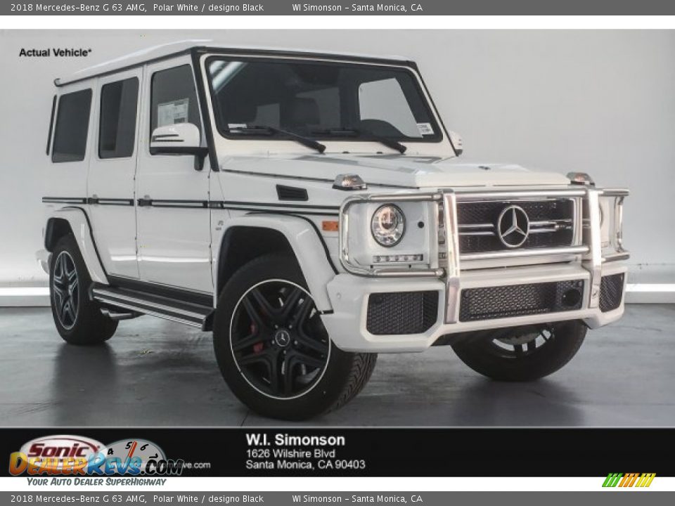 2018 Mercedes-Benz G 63 AMG Polar White / designo Black Photo #1
