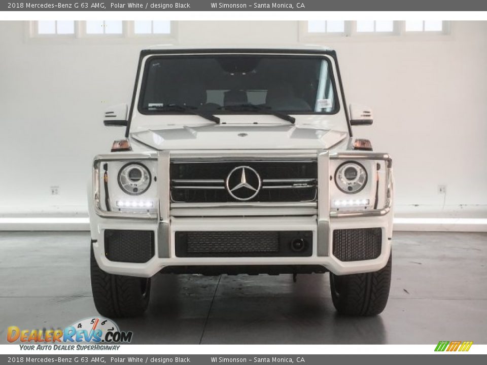 2018 Mercedes-Benz G 63 AMG Polar White / designo Black Photo #2