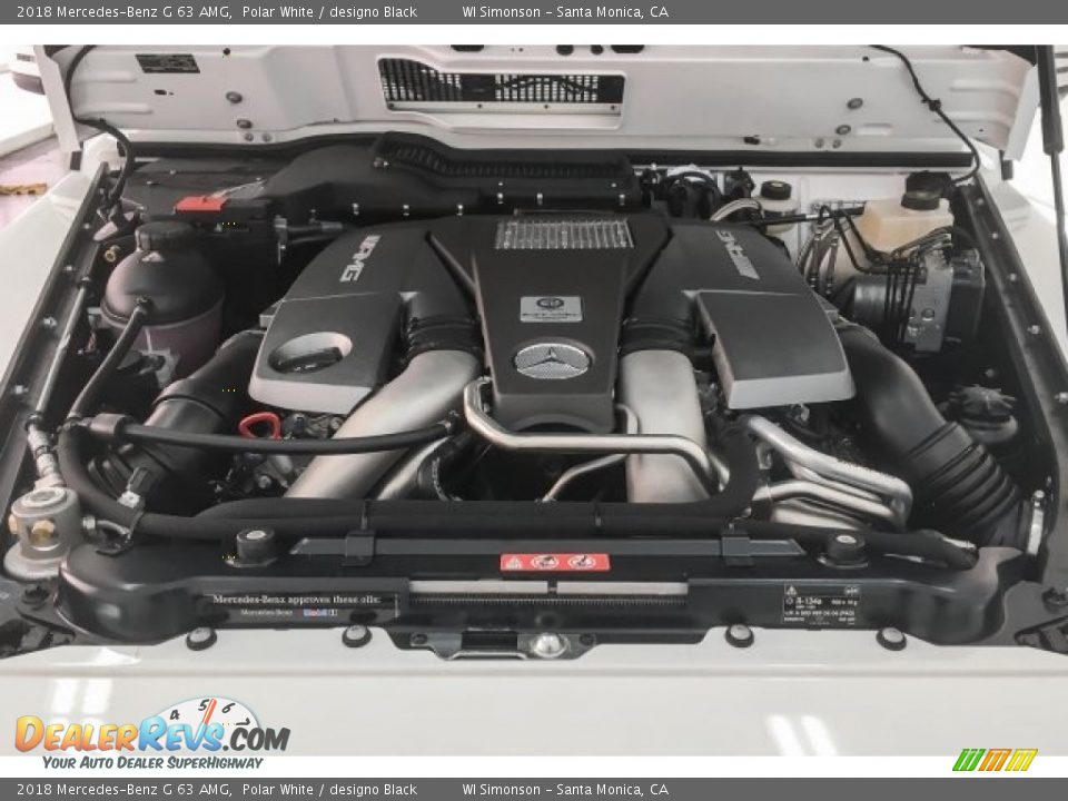 2018 Mercedes-Benz G 63 AMG Polar White / designo Black Photo #9