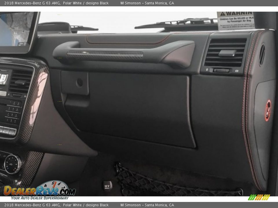 2018 Mercedes-Benz G 63 AMG Polar White / designo Black Photo #26